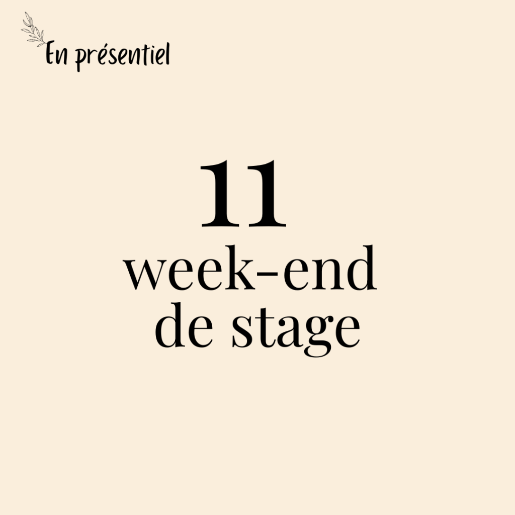 11 weekend de formation professionnalisante