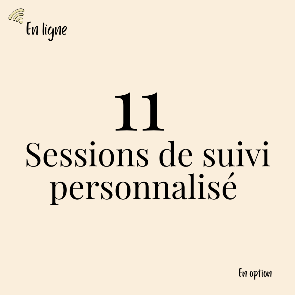 11 sessions de suivi personnalisé à l'école de communication animale